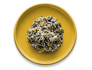 Gedämpfter Bio Basmati Linsen Quinoa Mix